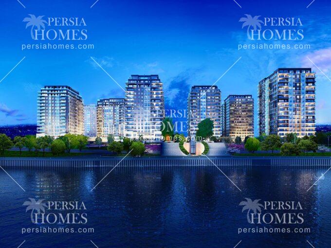 فروش ویژه آپارتمان با منظره دریا در زیتون بورنو استانبول نمای بی نظیر پروژه
