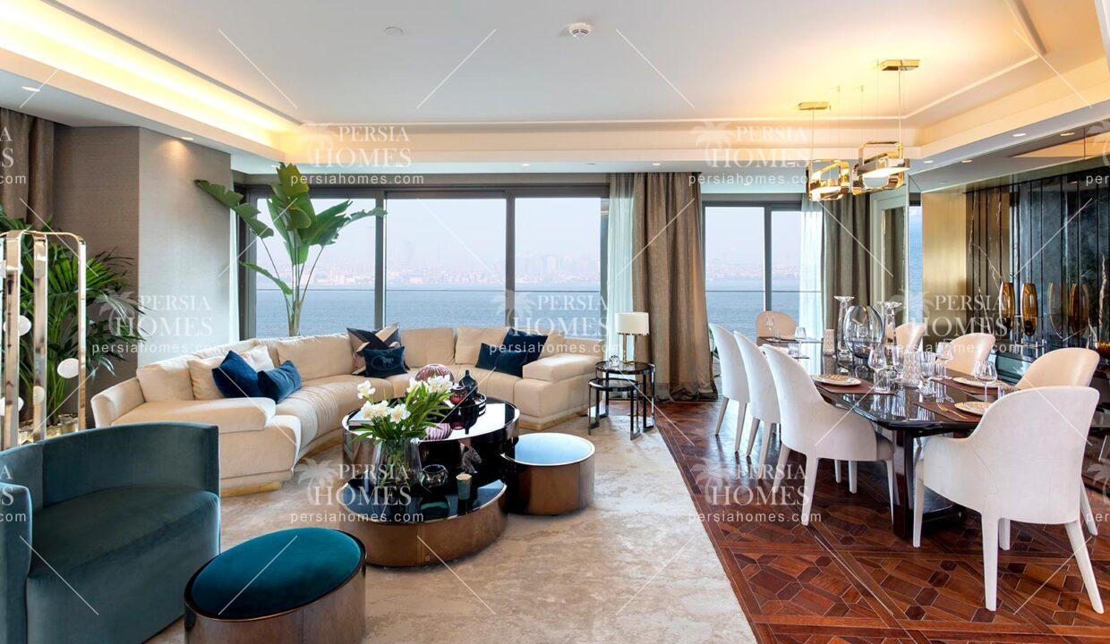 فروش ویژه آپارتمان با منظره دریا در زیتون بورنو استانبول سالن پذیرایی سه