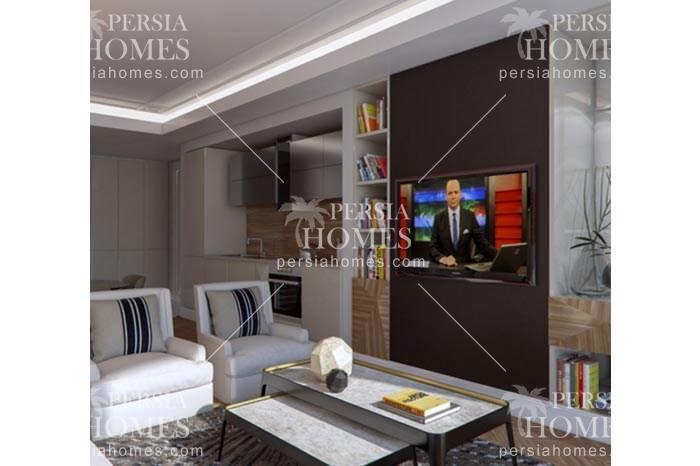 فروش آپارتمان شیک بی اوغلو استانبول اتاق خواب سالن پذیرایی سه