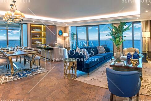 فروش ویژه آپارتمان با منظره دریا در زیتون بورنو استانبول سالن پذیرایی چهار