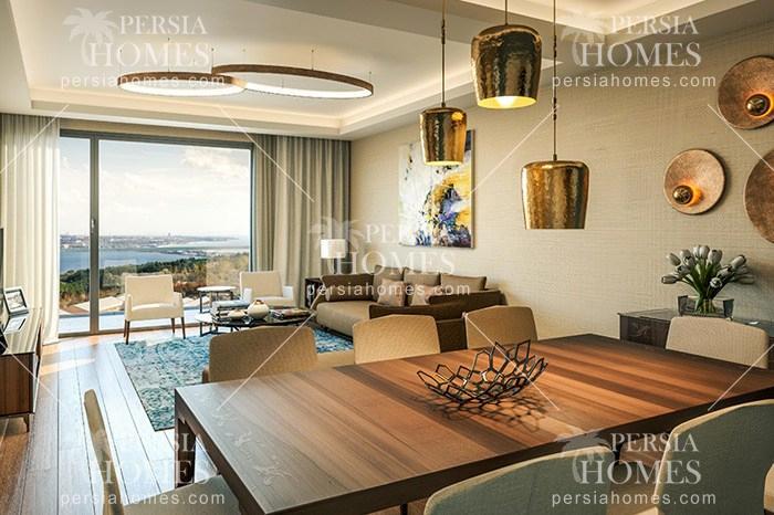 خرید آپارتمان های فروشی با قیمت مناسب در آوجیلار استانبول اروپایی سالن پذیرایی