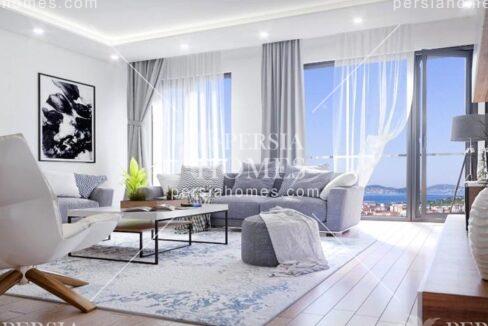 خرید آپارتمان در برج های بلند کارتال استانبول سالن