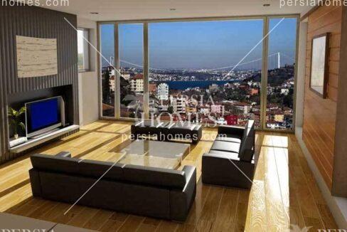 آپارتمان فروشی به قیمت در استانبول اسکودار سالن