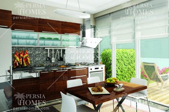 خرید آپارتمان های لوکس با متراژ بالا در استانبول آسیایی عمرانیه آشپزخانه
