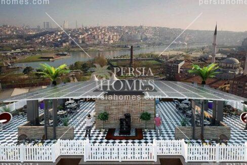 خرید آپارتمان ایرانی پسند در ایوپ استانبول محوطه