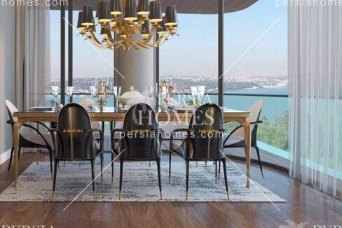 خرید آپارتمان با پلان خاص بیکوز استانبول سالن