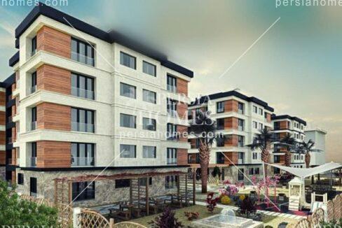 آپارتمان های فروشی جدید با امکانات بروز در سنجاک تپه استانبول نمای ساختمان