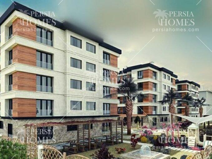 آپارتمان های فروشی جدید با امکانات بروز در سنجاک تپه استانبول نمای ساختمان