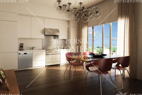 خرید آپارتمان خانوادگی در برج مسکونی با چشم انداز دریا در کارتال استانبول اشپزخانه1