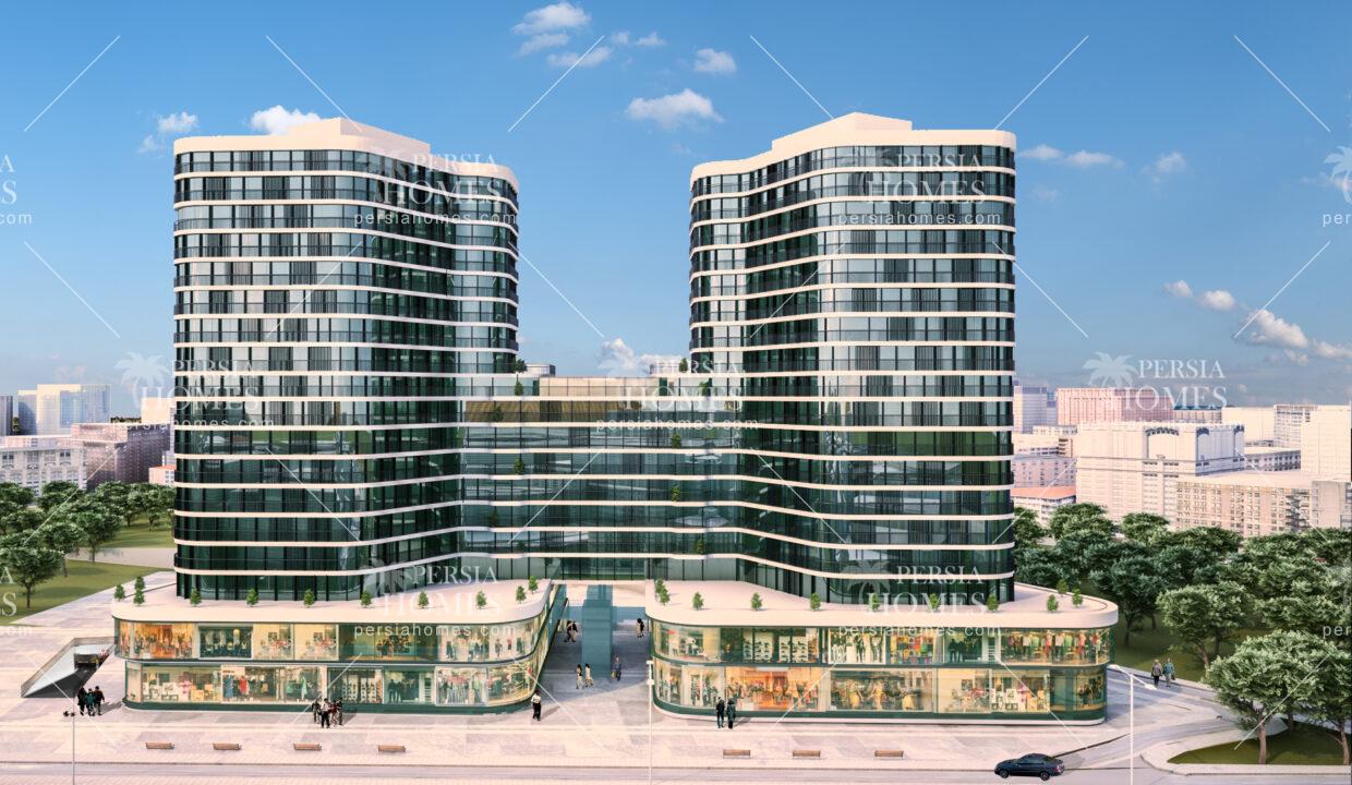 خرید آپارتمان با طراحی مدرن در پندیک استانبول نمای کلی