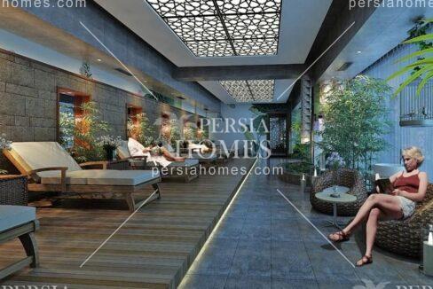 خرید آپارتمان با اشیا درجه یک در اسن یورت استانبول ترکیه لابی استخر