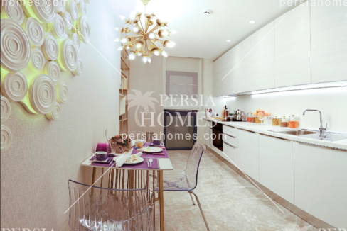 سرمایه گذاری در خرید آپارتمان های پیش فروشی با سوددهی بالا در کاییت هانه استانبول آشپزخانه