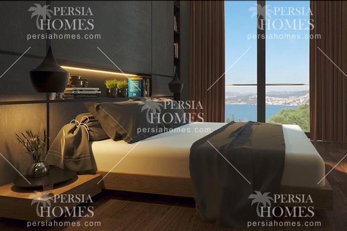 خرید آپارتمان از مجموعه ای با امکانات خاص و چشم انداز دریا در بیکوز استانبول اتاق خواب