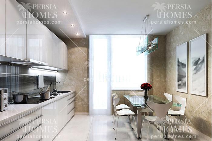 خرید آپارتمان از برج های مسکونی با استاندارد ساخت در کارتال استانبول آشپزخانه