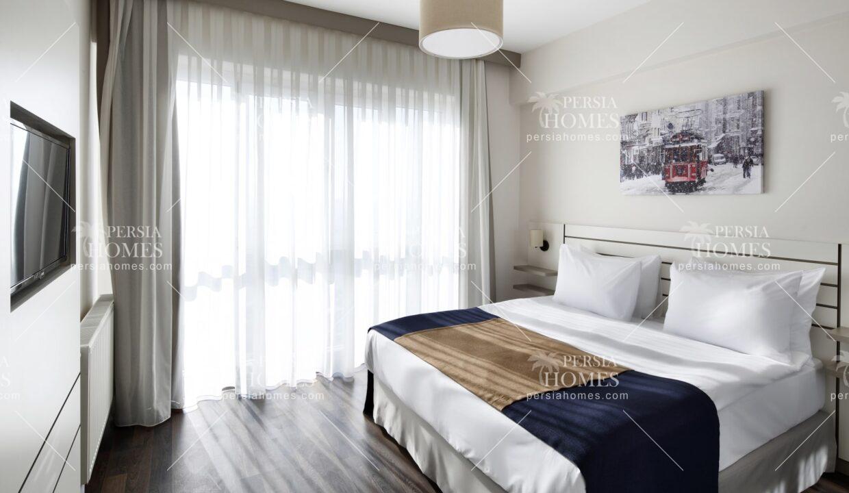 خرید آپارتمان های فروشی با اشیا آماده تحویل در باجیلار استانبول ترکیه اتاق خواب1