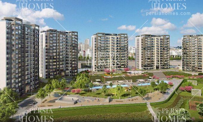 فروش خانه های آپارتمانی مدرن و مهندسی ساز در منطقه باشاک شهیر استانبول نمای کلی 2
