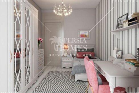 فروش آپارتمان های جادار مناسب خانواده در بیلیک دوزو استانبول اتاق خواب