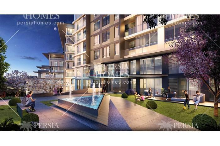 فروش آپارتمان خوش نقشه و نورگیر در ایوپ استانبول محوطه