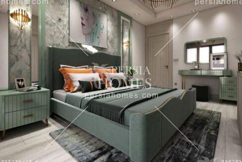 خرید خانه های نورگیر با فضای سبز در بیلیک دوزو استانبول ترکیه اتاق خواب