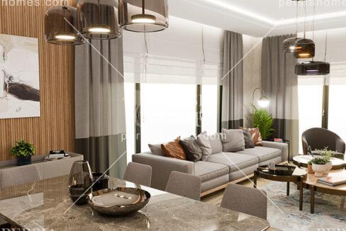خرید آپارتمان با تسهیلات وام و باز پرداخت آسان در باشاک شهیر استانبول سالن 1