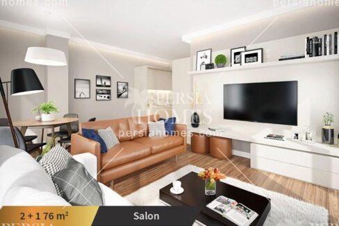 خرید منزل آپارتمانی فروشی با خدمات گسترده در بشیکتاش استانبول سالن 1