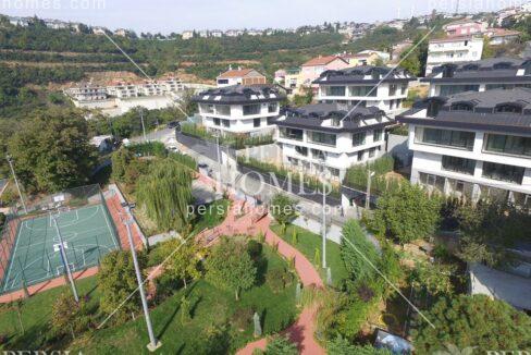 فروش خانه های آپارتمانی بزرگ با امکانات مناسب خانواده ها در سارییر استانبول نمای کلی