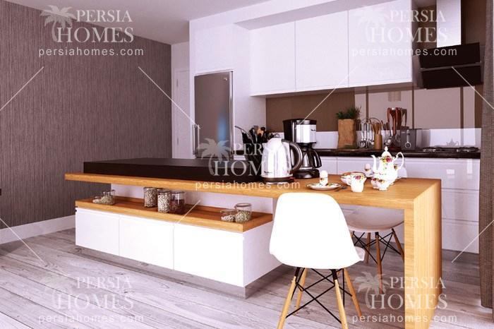 خرید آپارتمان اداری و تجاری با مواد و مصالح درجه یک در باجیلار استانبول آشپزخانه 2