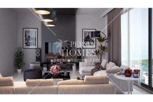 خرید آپارتمان ملکی با امتیاز منظره جزایر دریای مرمره در کارتال استانبول سالن
