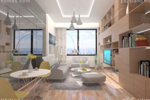 خرید آپارتمان با استاندارد های به روز مسکن در منطقه کادیکوی استانبول سالن