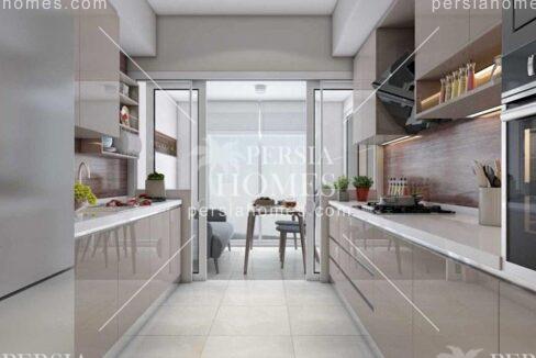 خرید آپارتمان مسکونی تجاری با دسترسی به بزرگراه در باشاک شهیر استانبول آشپزخانه
