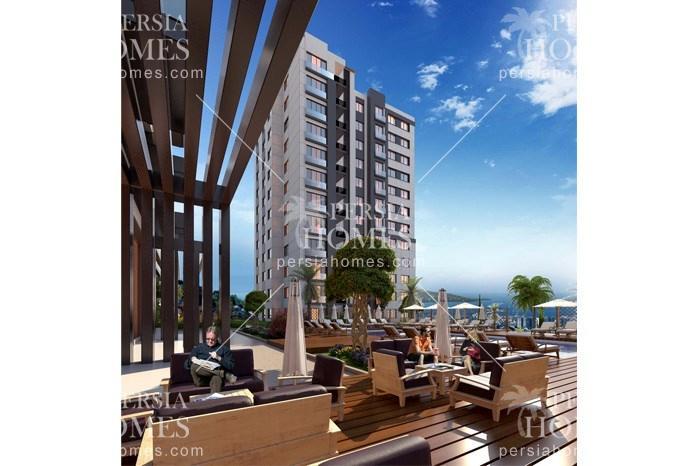 خرید آپارتمان ملکی با امتیاز منظره جزایر دریای مرمره در کارتال استانبول محوطه