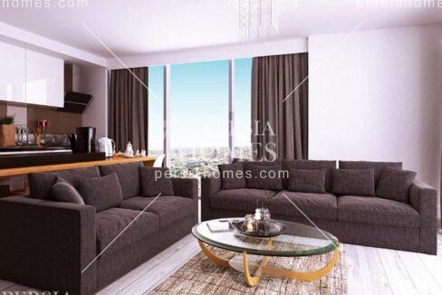 خرید آپارتمان اداری و تجاری با مواد و مصالح درجه یک در باجیلار استانبول سالن 5