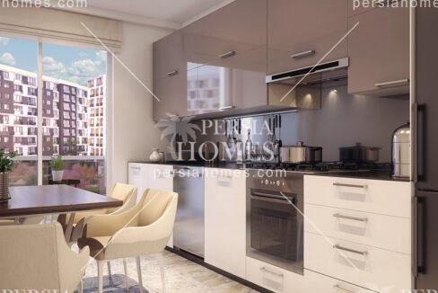 آپارتمان هایی برای فروش با ارزش دهی به جزئیات معماری در پندیک استانبول آشپزخانه