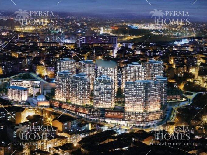 فروش آپارتمان های مسکونی و تجاری با کانسپت معماری سبز در قاضی عثمان پاشا استانبول نمای بیرونی