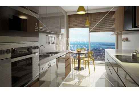 خرید آپارتمان مجهز به پانل خورشیدی جهت صرفه جویی انرژی در کادیکوی استانبول آشپزخانه 2