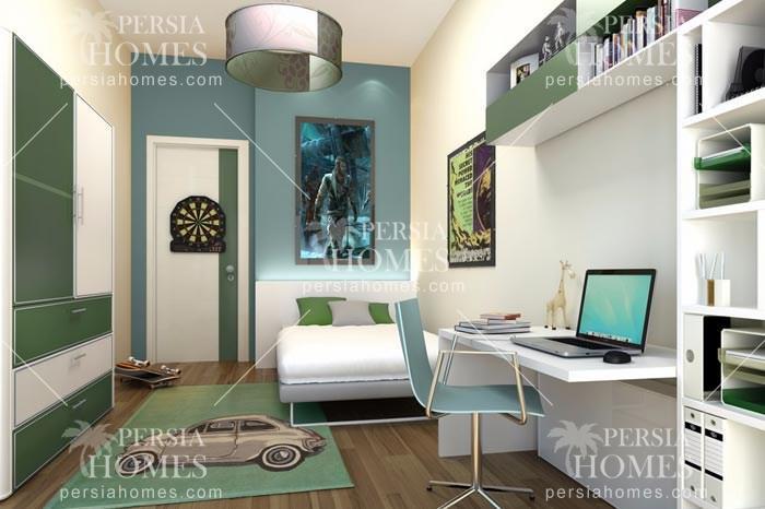 خرید خانه در مجاورت مکان های ارزشمند خدمات شهری در بیلیک دوزو استانبول اتاق