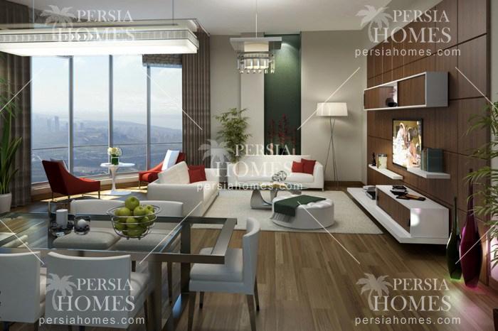 خرید آپارتمان در برج با سطح بالای آسایش و معماری مدرن در باشاک شهیر استانبول سالن 2