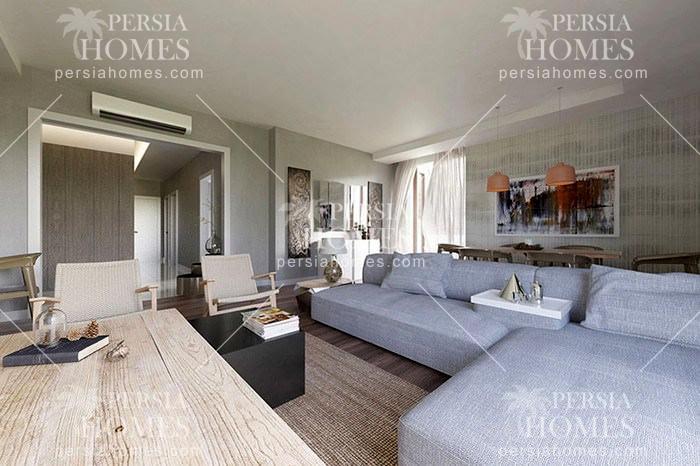 خرید آپارتمان مسکونی با دسترسی آسان به اروپا در سنجاک تپه استانبول سالن