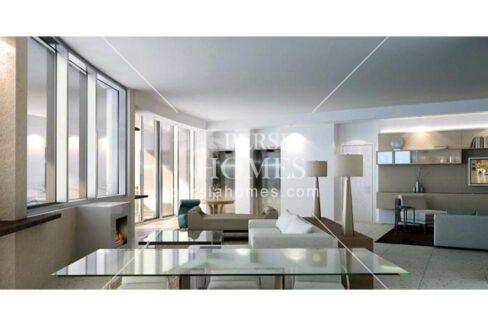 خرید آپارتمان مسکونی و تجاری با اجرای جزئیات معماری در شیشلی استانبول سالن