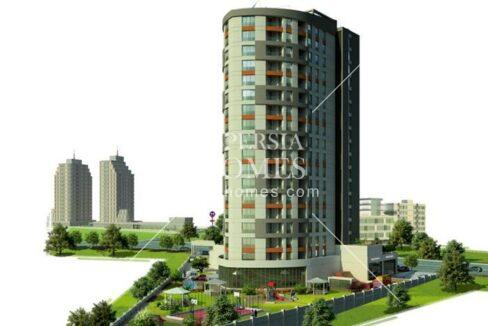 خرید آپارتمان در برج مسکونی و تجاری طراحی شده برای خانواده در باشاک شهیر استانبول نمای بیرونی 2