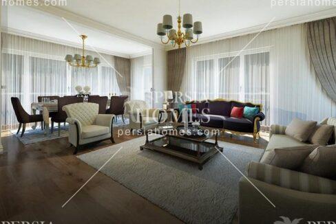 خرید آپارتمان های لوکس با کیفیت ساخت برندهای اروپایی در باشاک شهیر استانبول سالن 3