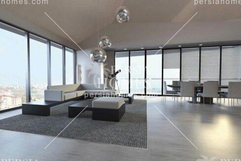 خرید آپارتمان مسکونی و تجاری با اجرای جزئیات معماری در شیشلی استانبول سالن 2