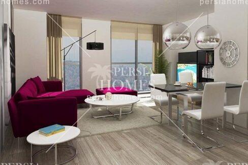 خرید آپارتمان فروشی شیک واقع در برج با خدمات هتلی در عمرانیه استانبول سالن 2
