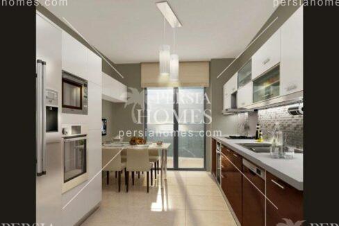 خرید آپارتمان در برج مسکونی و تجاری طراحی شده برای خانواده در باشاک شهیر استانبول آشپزخانه