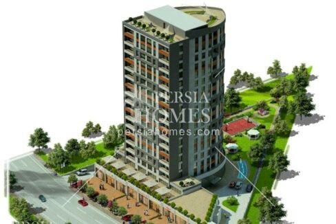 خرید آپارتمان در برج مسکونی و تجاری طراحی شده برای خانواده در باشاک شهیر استانبول نمای بیرونی