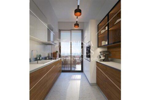 خرید خانه در با ارزش ترین مکان خط جاده ساحلی در کارتال استانبول آشپزخانه