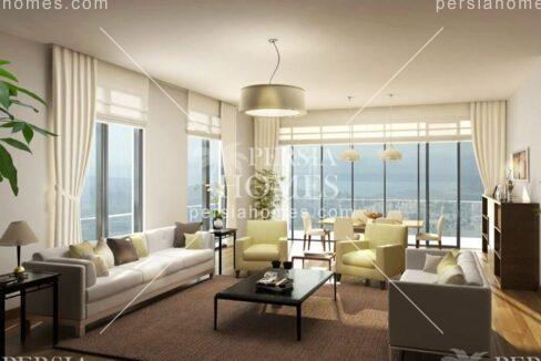 خرید آپارتمان در برج مسکونی و تجاری طراحی شده برای خانواده در باشاک شهیر استانبول سالن 2