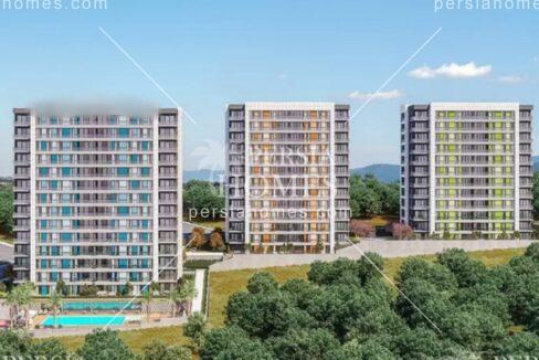 خرید خانه های آپارتمانی فراتر از استانداردهای ساخت در کارتال استانبول نمای بیرونی