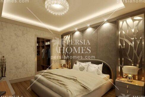 خرید آپارتمان با امتیاز تنوع طراحی پلان های مختلف در بیلیک دوزو استانبول اتاق مستر