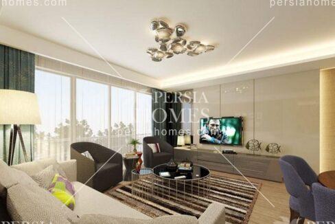 خرید آپارتمان با امتیاز تنوع طراحی پلان های مختلف در بیلیک دوزو استانبول سالن 2